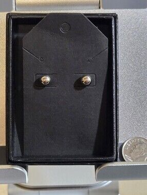 NWOT Fashion earrings Silver tone stud balls